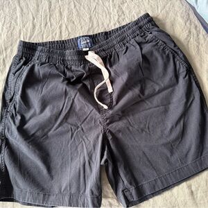 J. Crew 6” Dock Shorts - Black, Medium, Gently Used